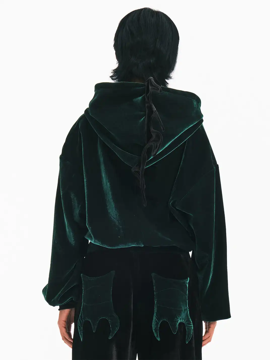 Embryo | Velvet Spiky Patchwork Sweatshirt