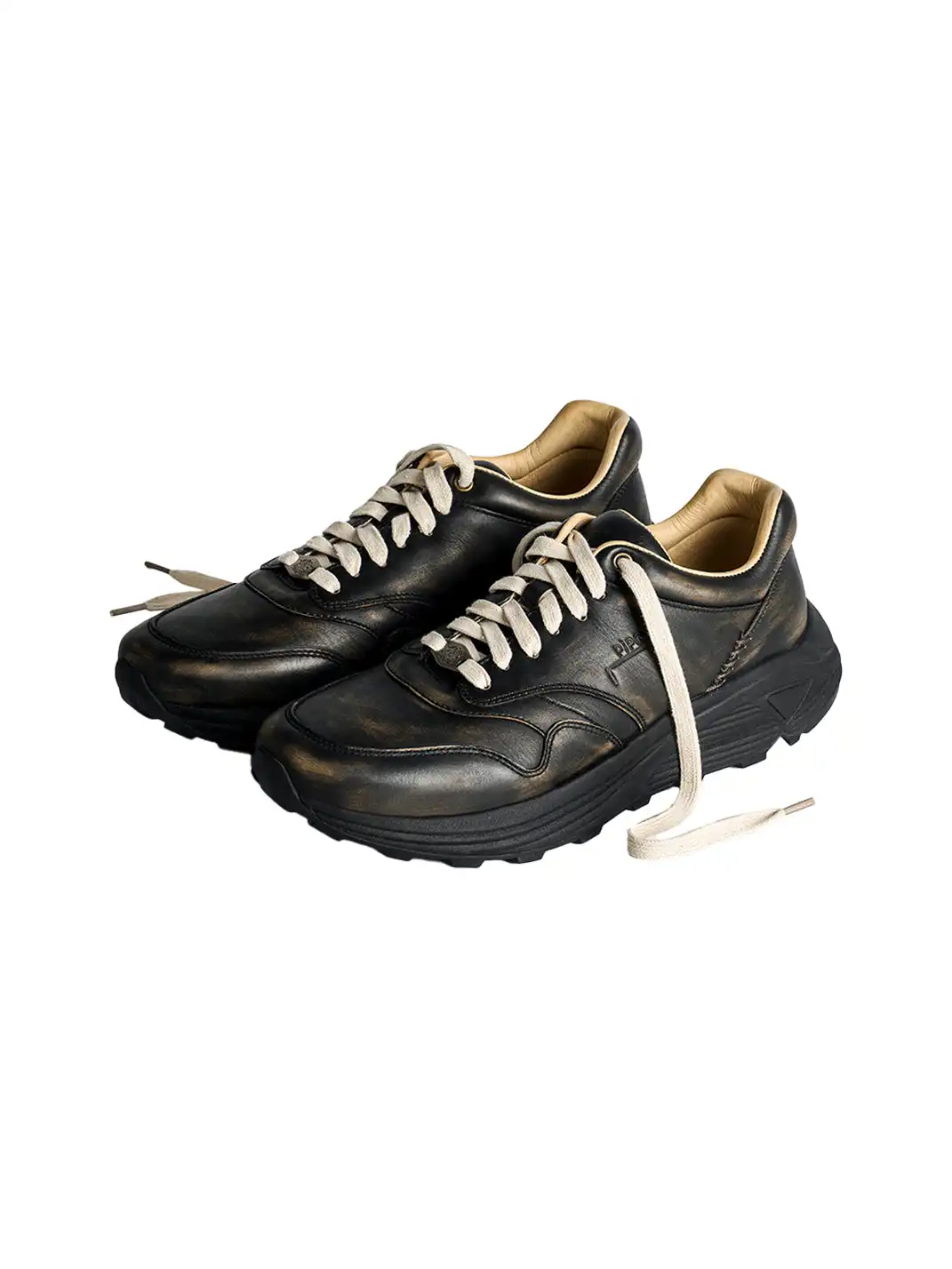 PIPG | Black Warrior Genuine Leather Sneakers