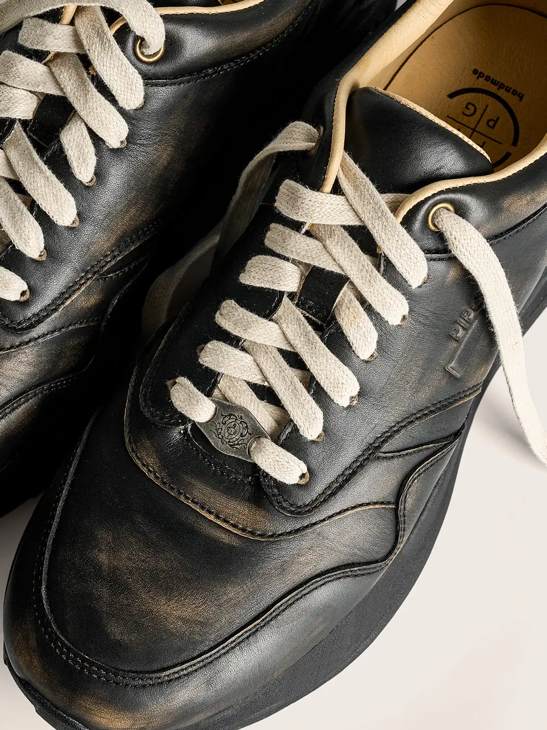 PIPG | Black Warrior Genuine Leather Sneakers