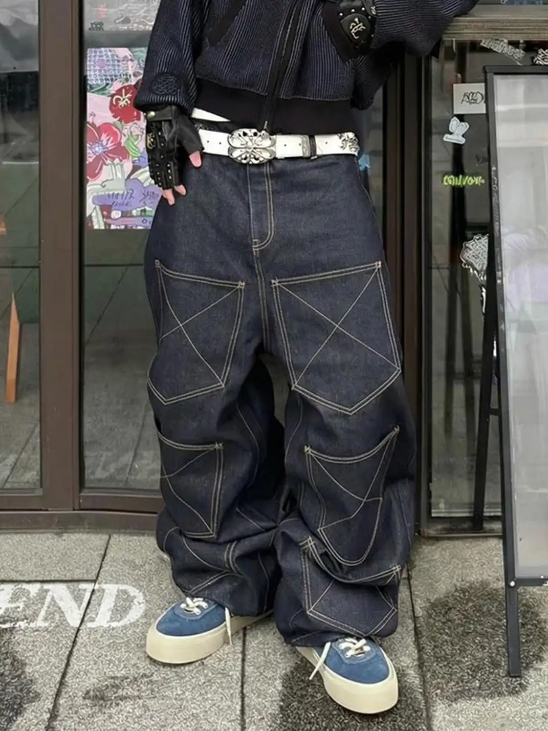 PIPG | Washed Denim High-Density Canvas Sneakers