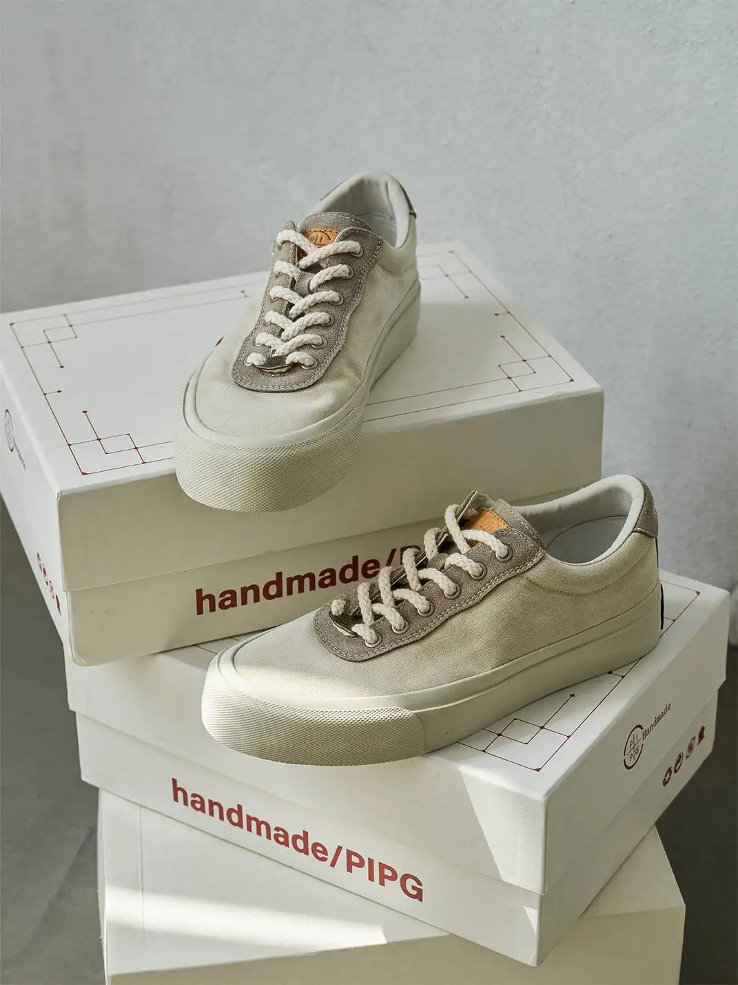 PIPG | Washed Denim High-Density Canvas Sneakers