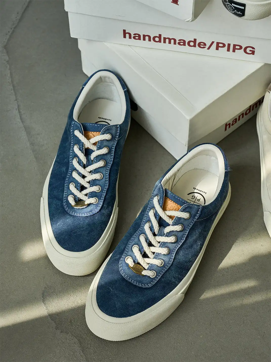 PIPG | Washed Denim High-Density Canvas Sneakers