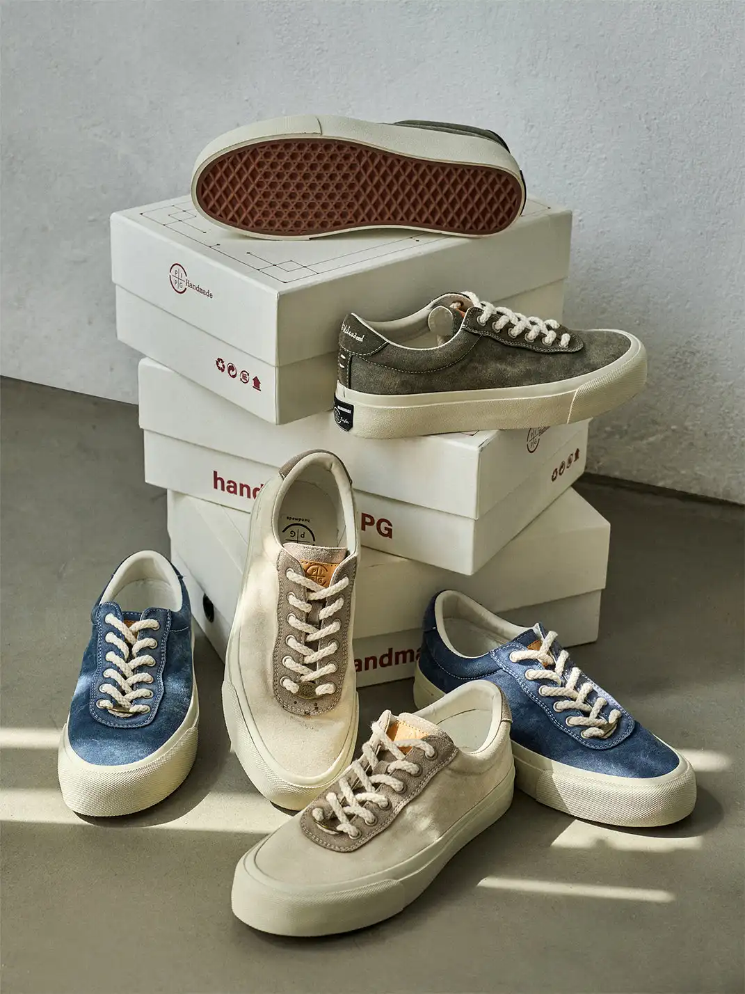 PIPG | Washed Denim High-Density Canvas Sneakers