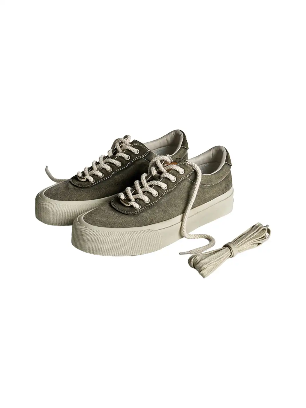 PIPG | Washed Denim High-Density Canvas Sneakers