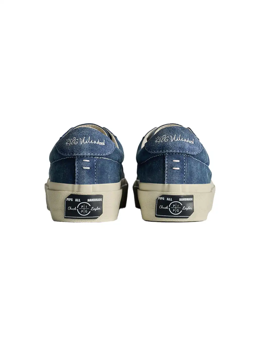 PIPG | Washed Denim High-Density Canvas Sneakers