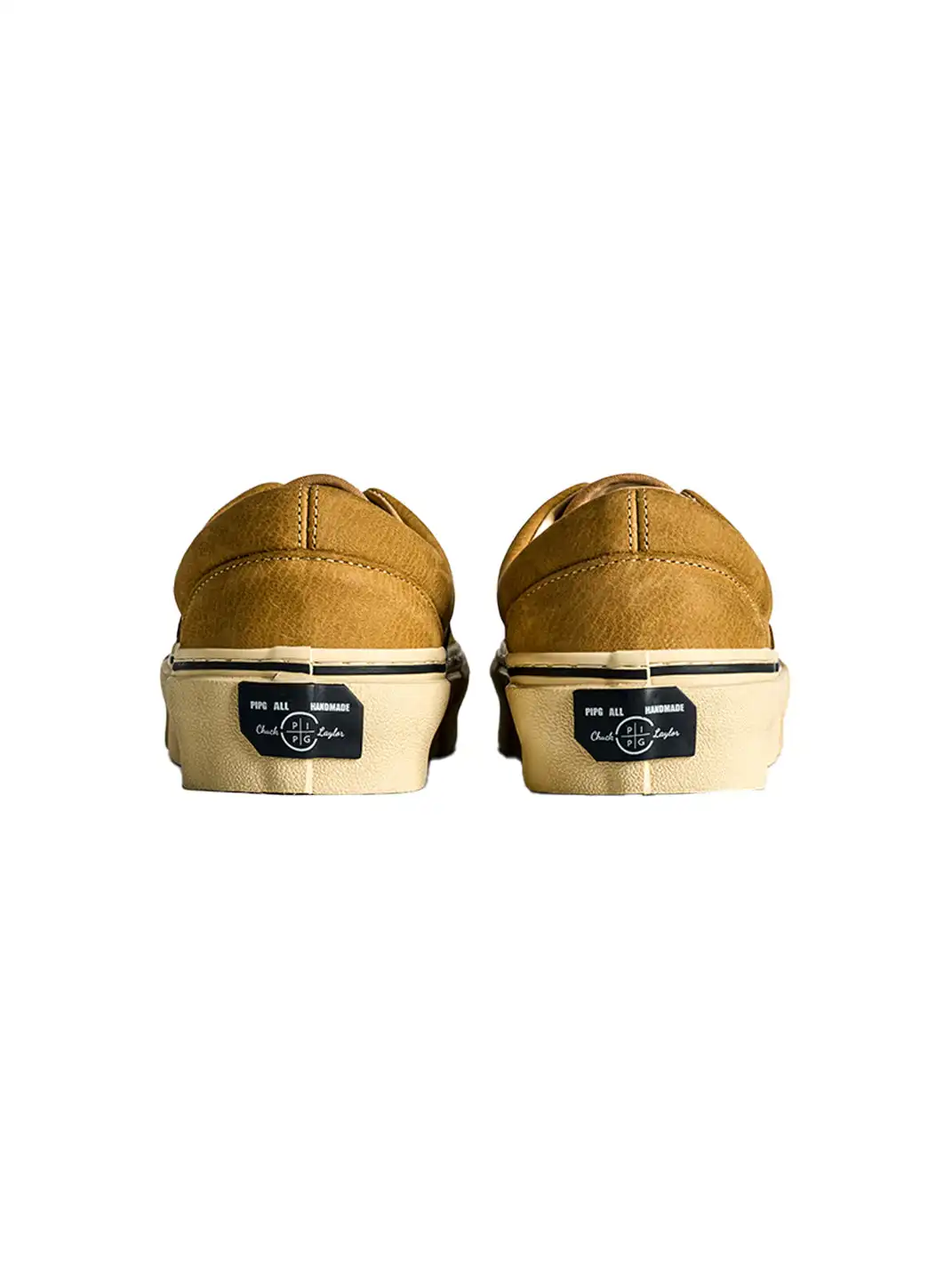 PIPG | Vintage Distressed Genuine Leather Canvas Shoes