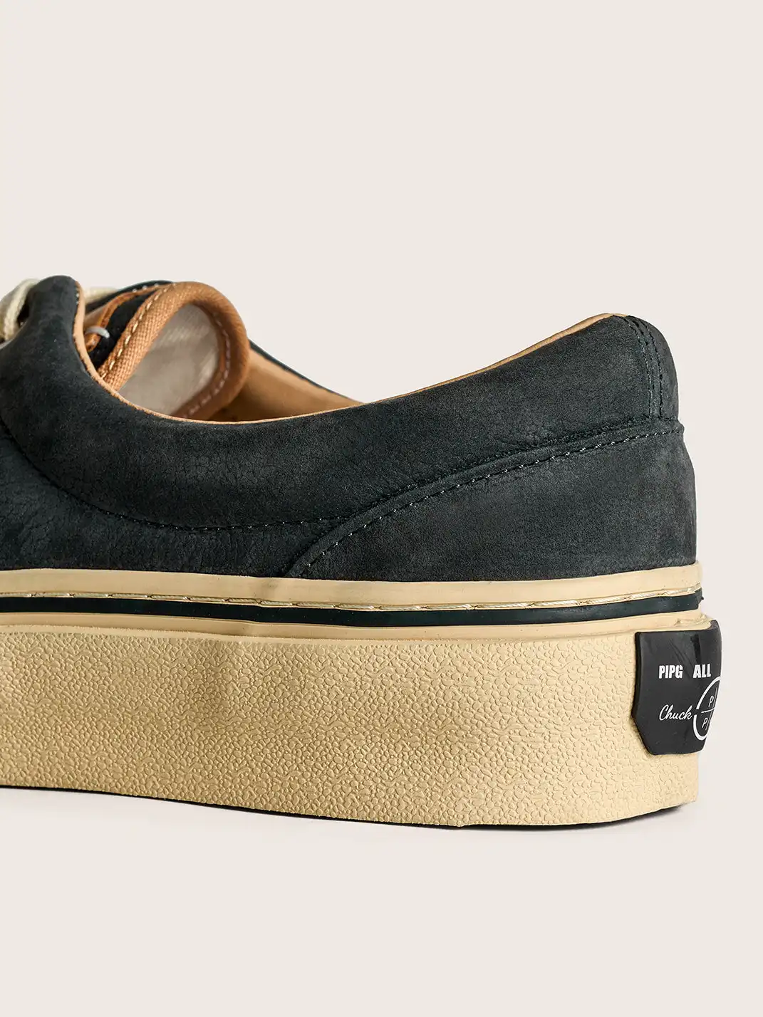 PIPG | Vintage Distressed Genuine Leather Canvas Shoes