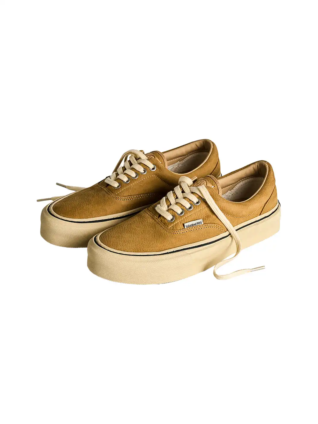 PIPG | Vintage Distressed Genuine Leather Canvas Shoes