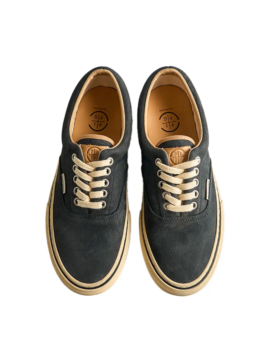 PIPG | Vintage Distressed Genuine Leather Canvas Shoes