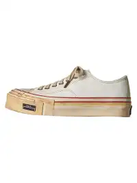 PIPG | Distressed And Faded Suede Canvas Shoes