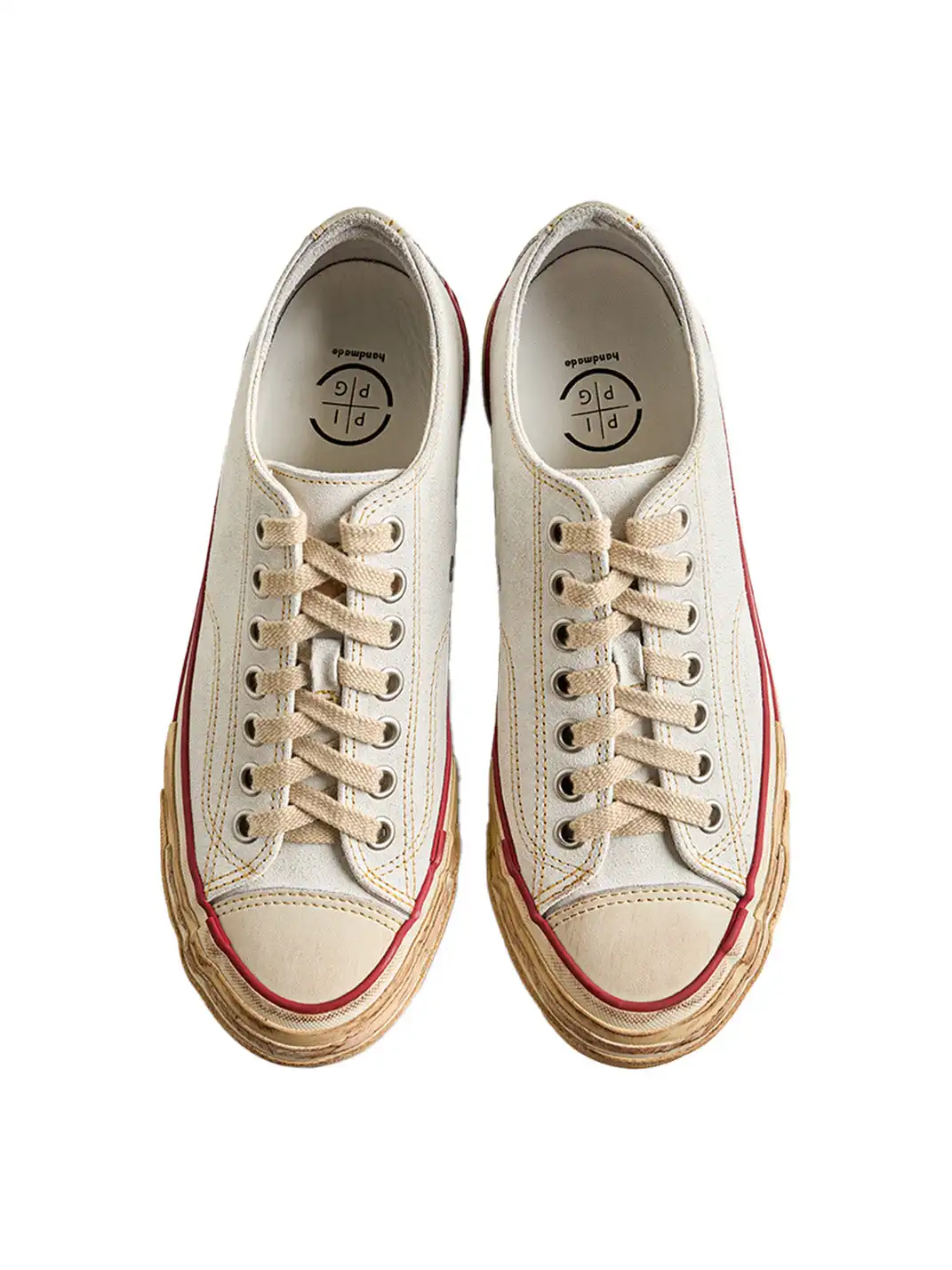 PIPG | Distressed And Faded Suede Canvas Shoes