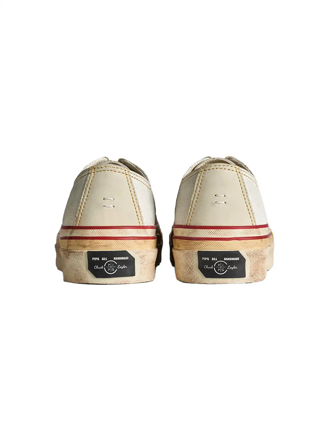 PIPG | Distressed And Faded Suede Canvas Shoes