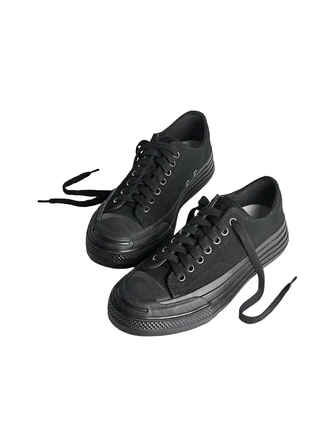 PIPG | Retro Canvas Shoes With Suede