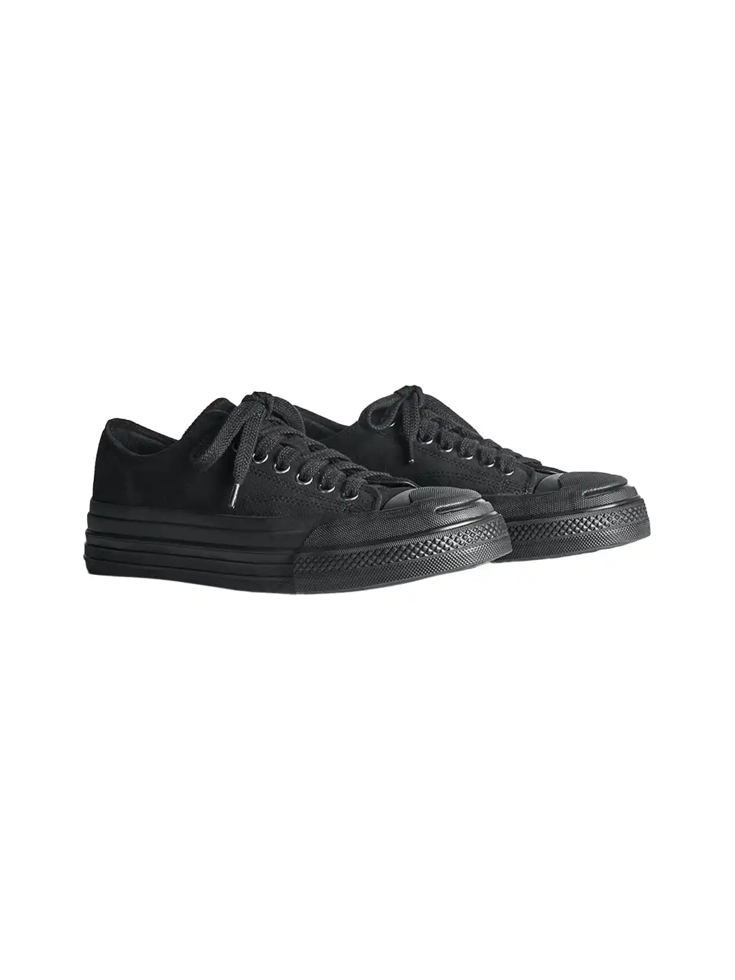 PIPG | Retro Canvas Shoes With Suede