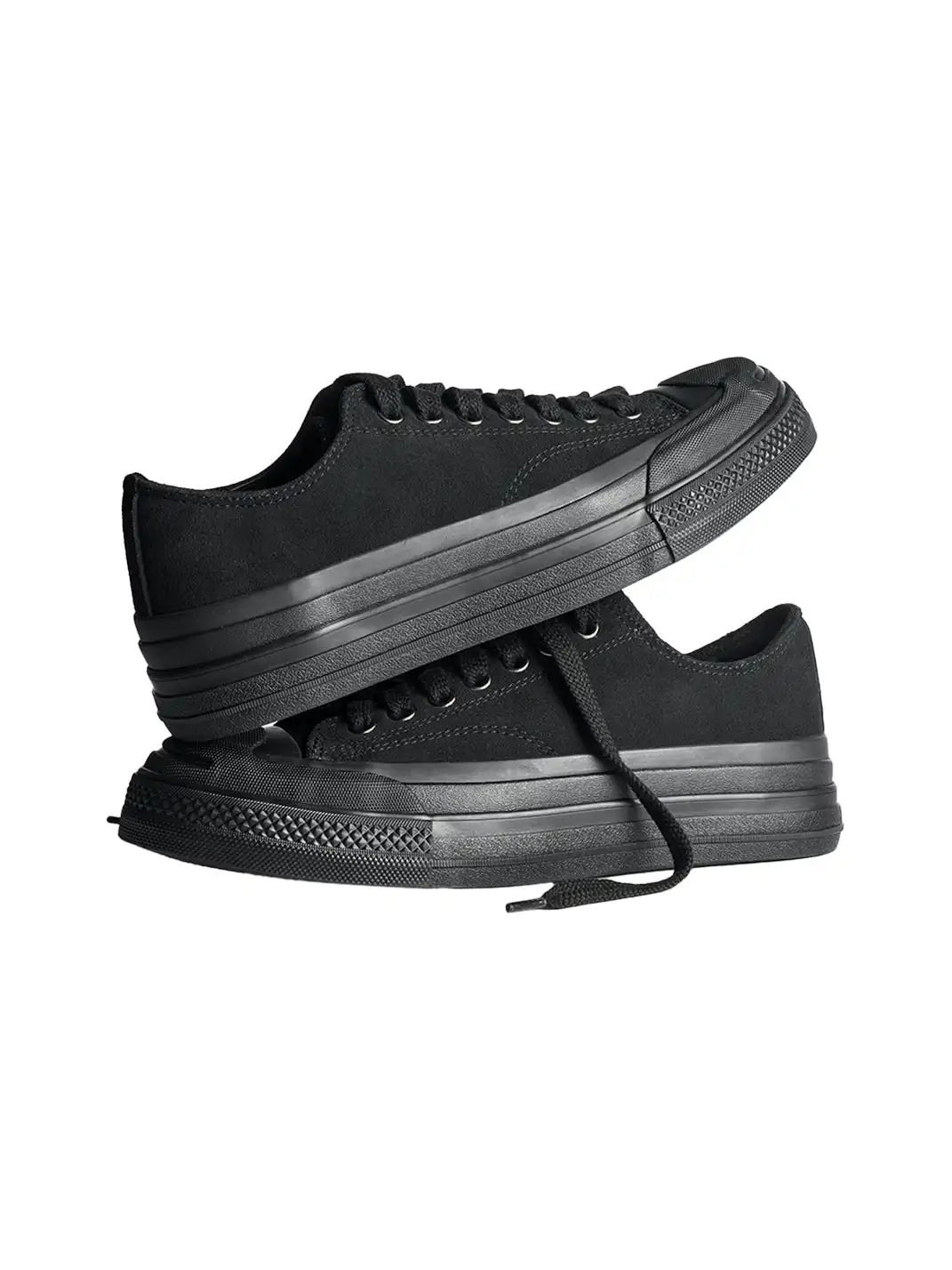 PIPG | Retro Canvas Shoes With Suede