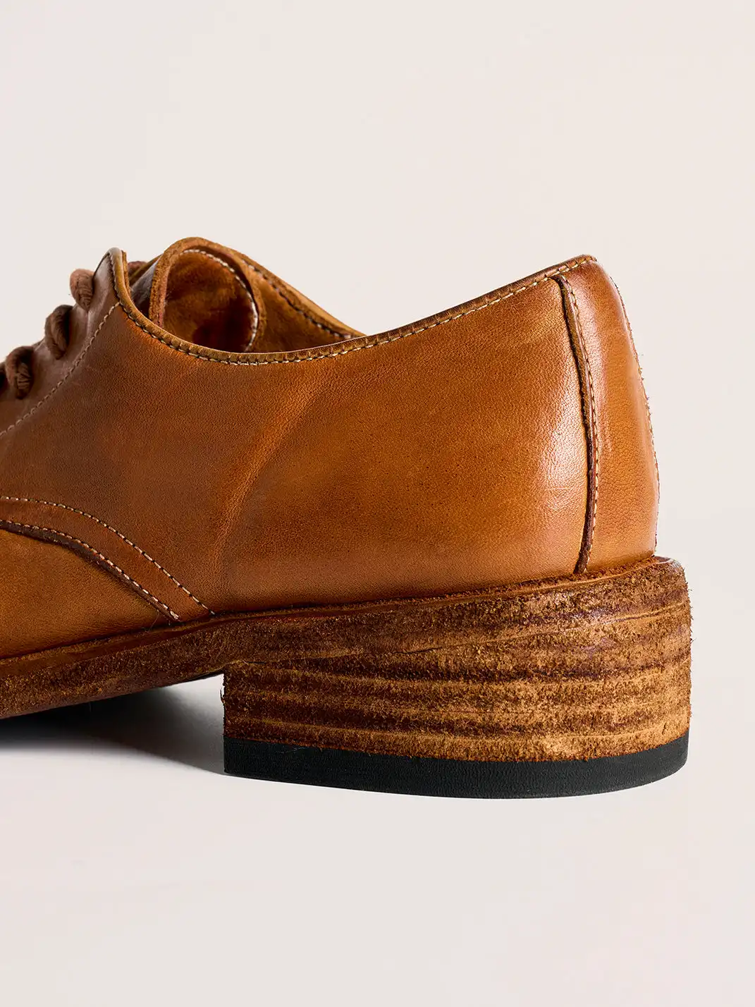 PIPG | Retro Washed Horse Leather Derby Shoes
