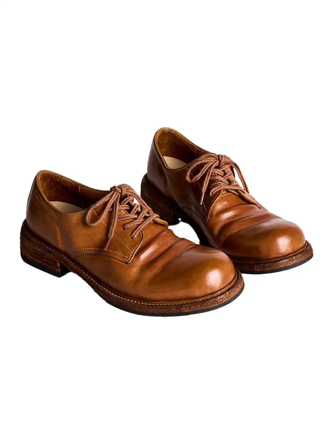 PIPG | Retro Washed Horse Leather Derby Shoes