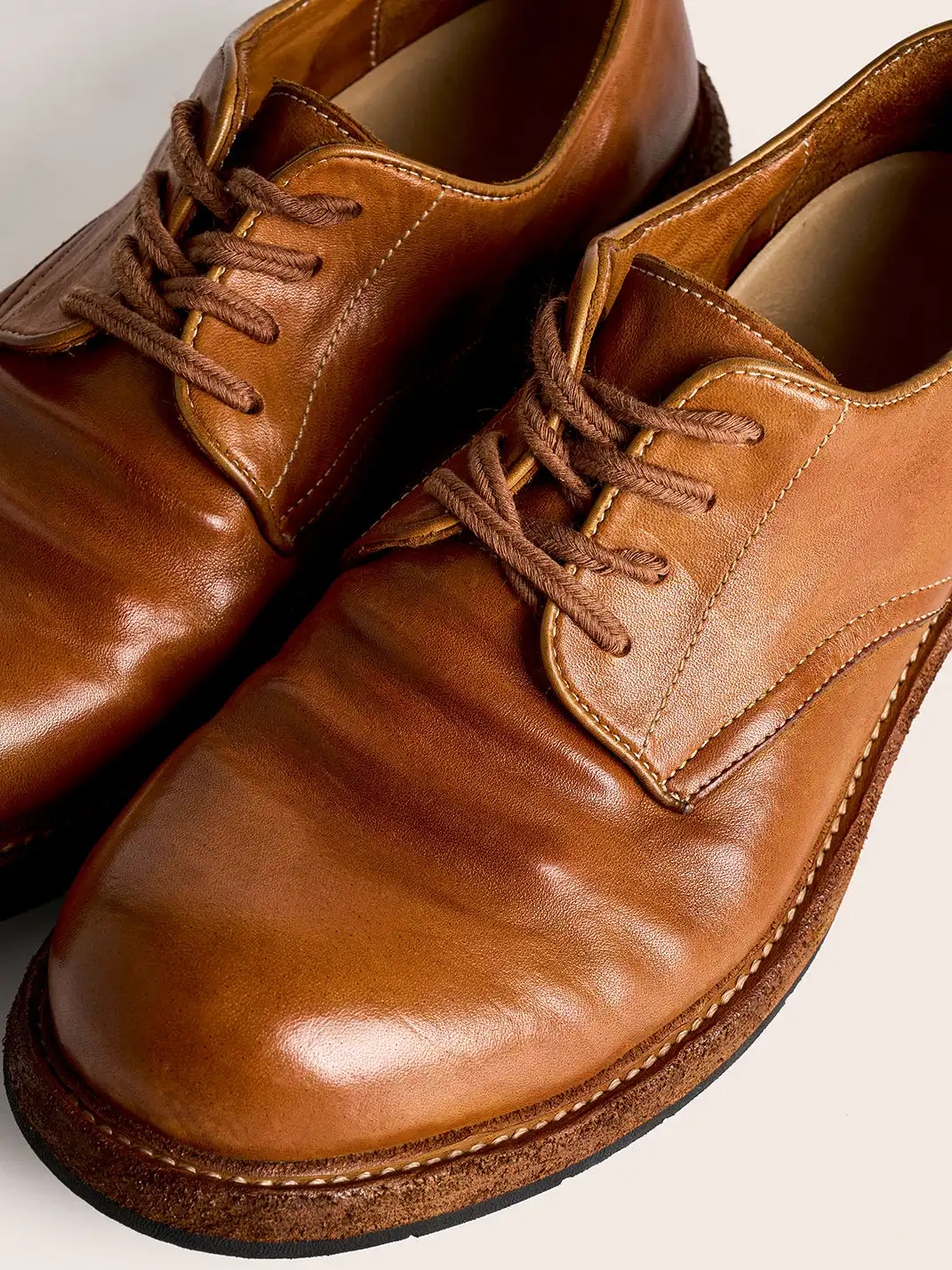 PIPG | Retro Washed Horse Leather Derby Shoes
