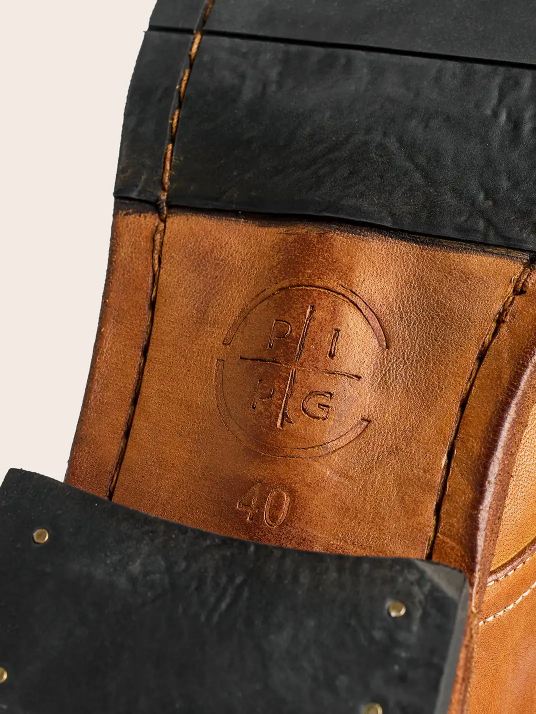 PIPG | Retro Washed Horse Leather Derby Shoes