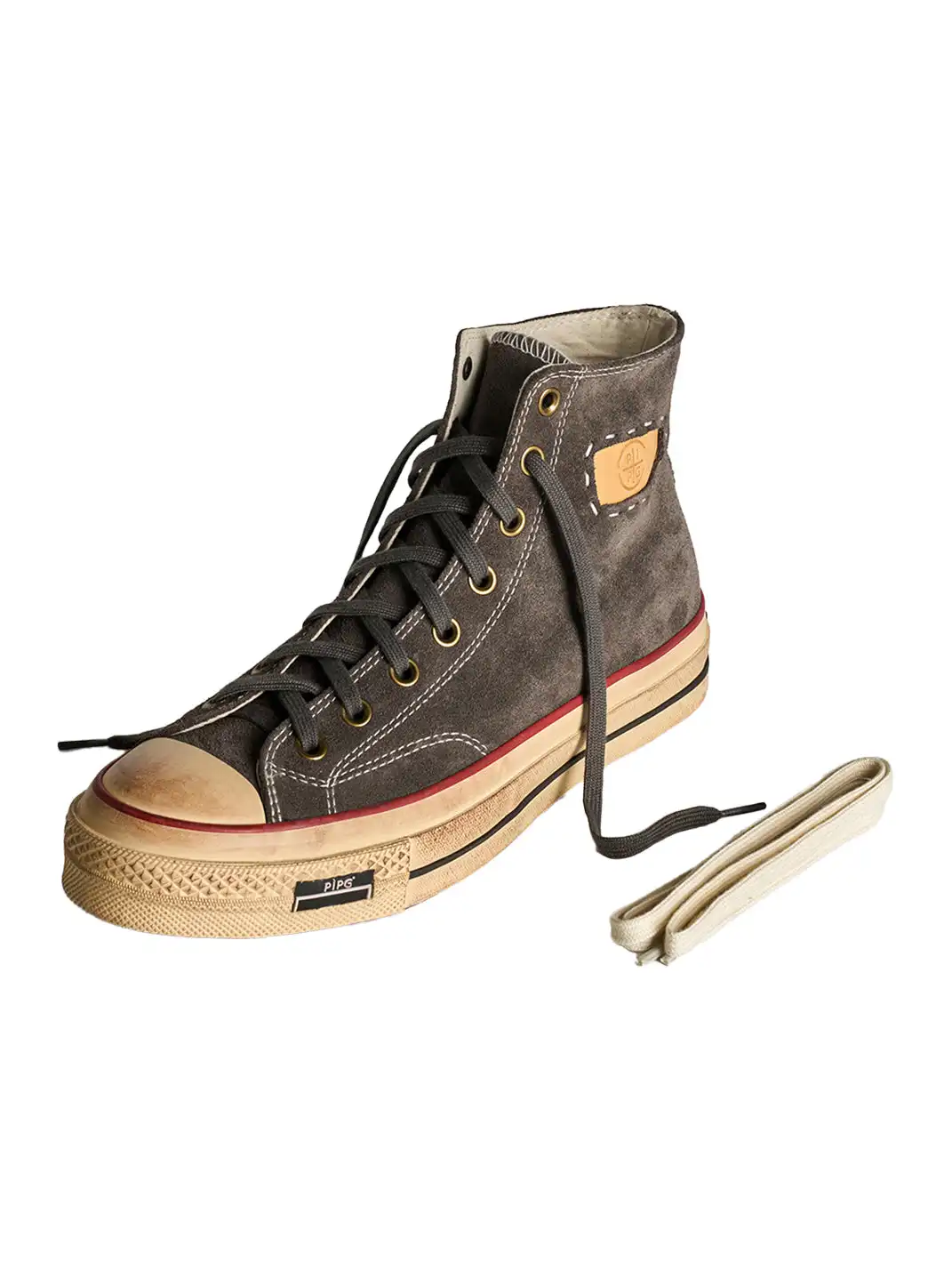 PIPG | Mid-to-High Top Canvas Shoes Made of Cow Suede