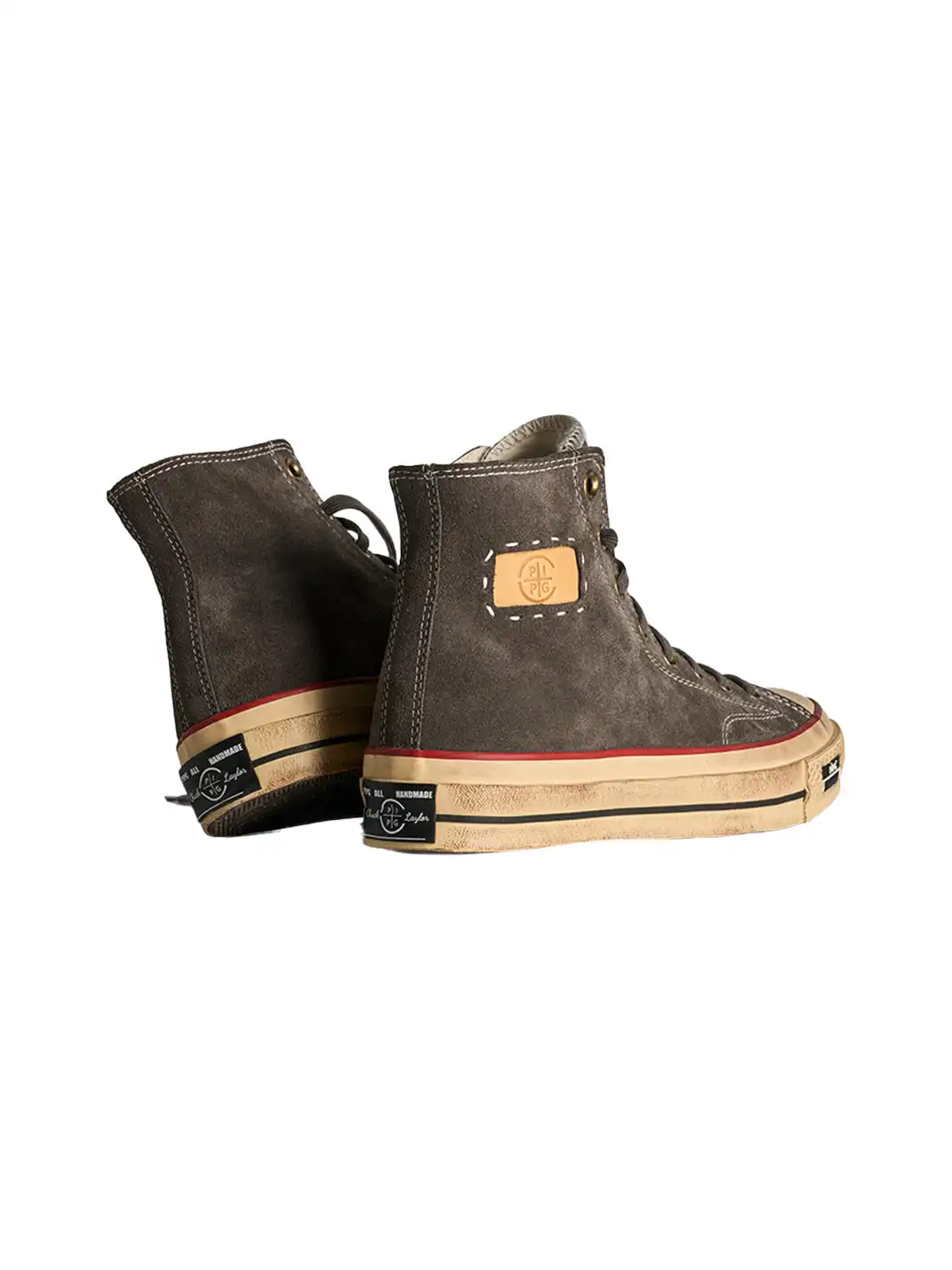 PIPG | Mid-to-High Top Canvas Shoes Made of Cow Suede