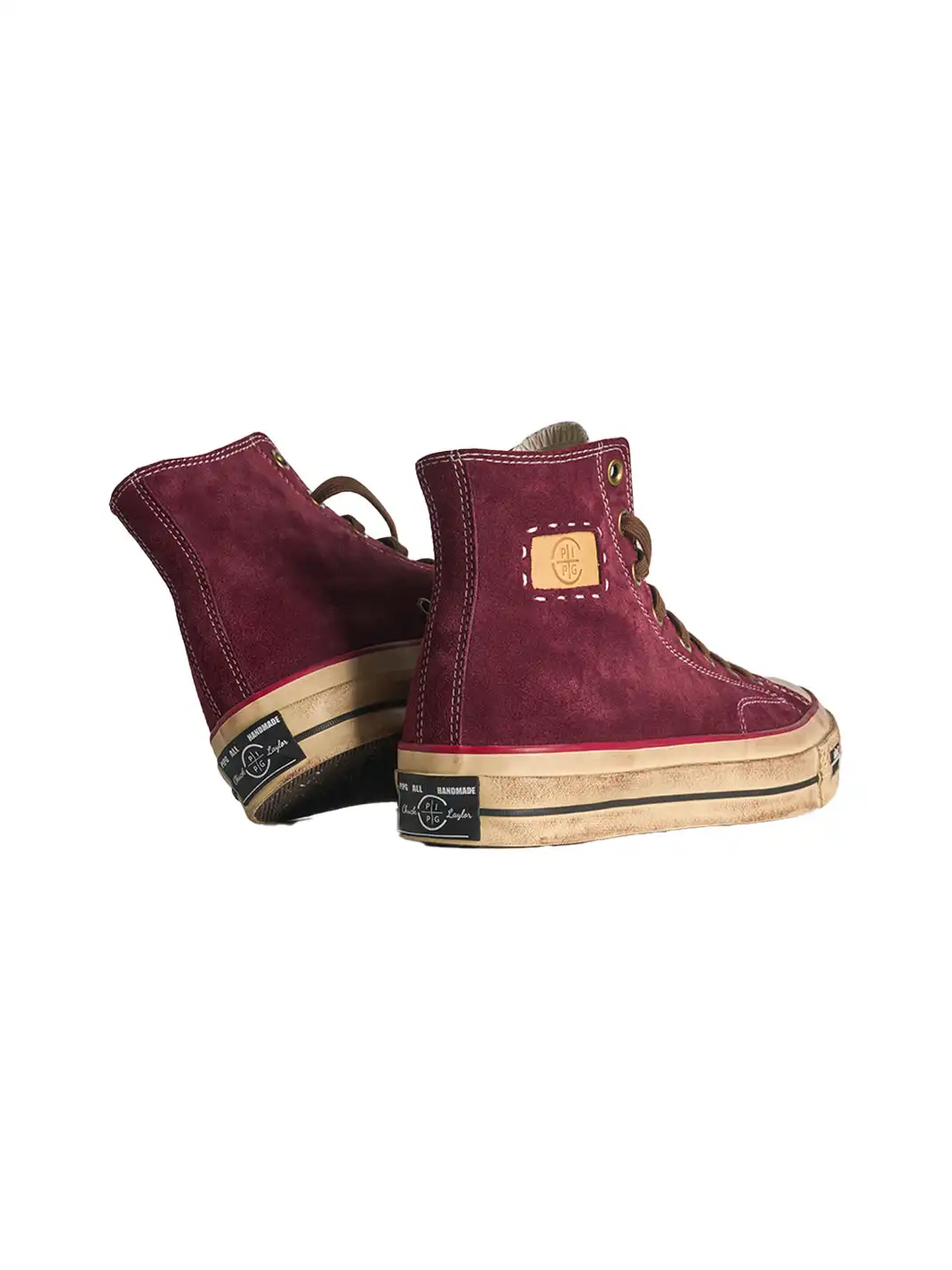 PIPG | Mid-to-High Top Canvas Shoes Made of Cow Suede