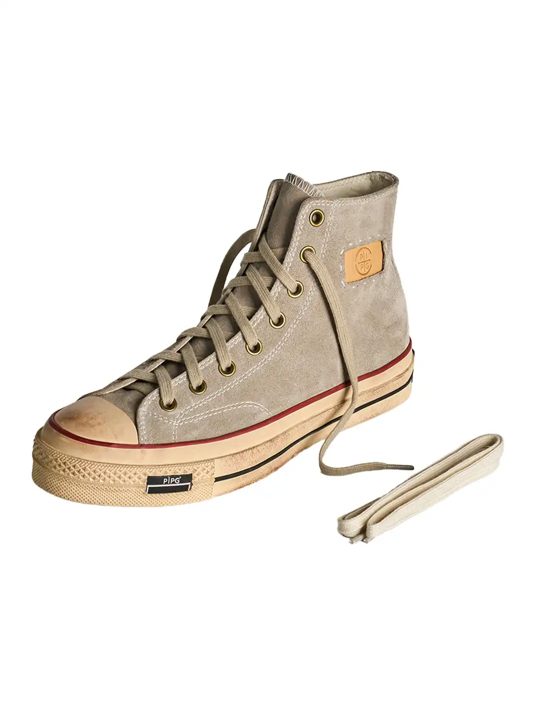 PIPG | Mid-to-High Top Canvas Shoes Made of Cow Suede