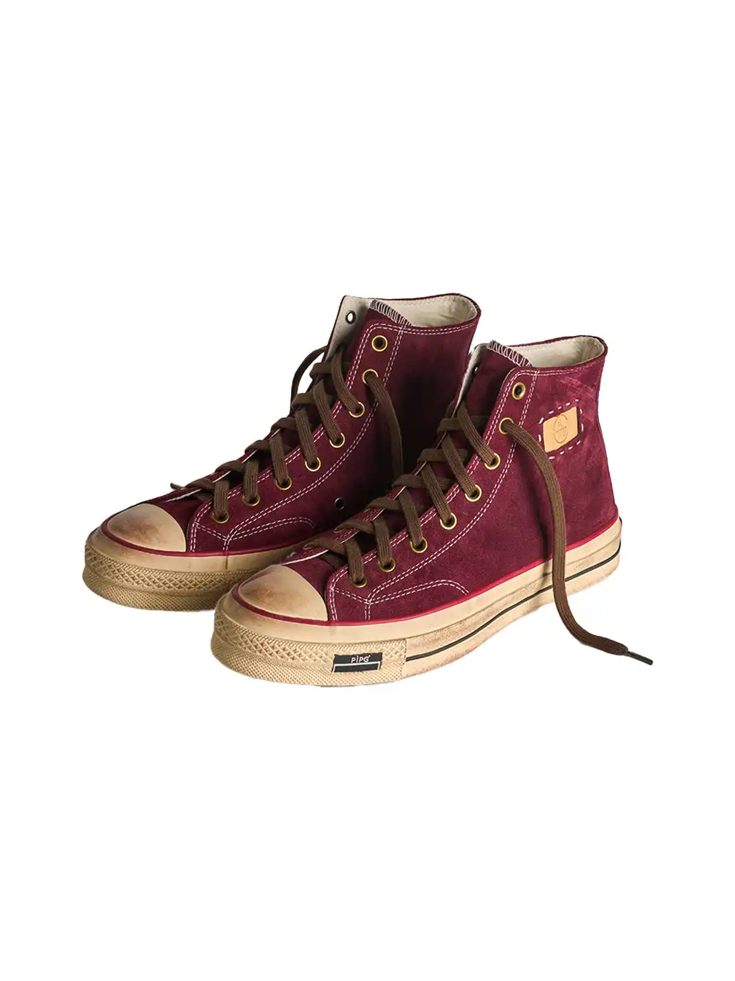 PIPG | Mid-to-High Top Canvas Shoes Made of Cow Suede