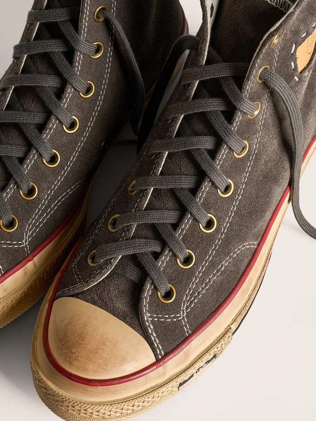 PIPG | Mid-to-High Top Canvas Shoes Made of Cow Suede