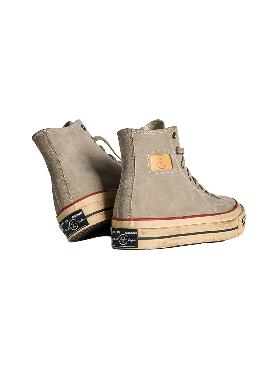 PIPG | Mid-to-High Top Canvas Shoes Made of Cow Suede