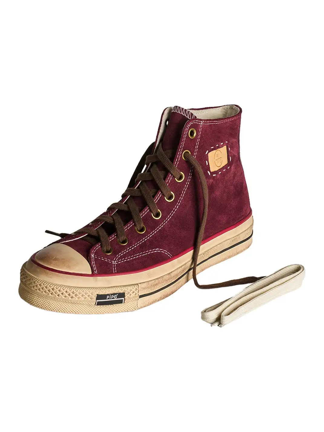 PIPG | Mid-to-High Top Canvas Shoes Made of Cow Suede