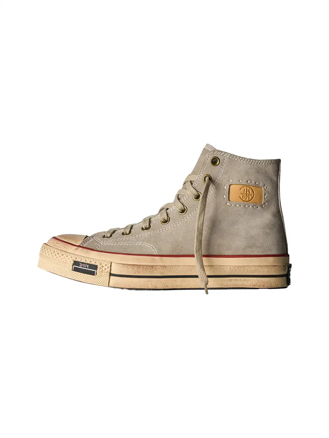 PIPG | Mid-to-High Top Canvas Shoes Made of Cow Suede