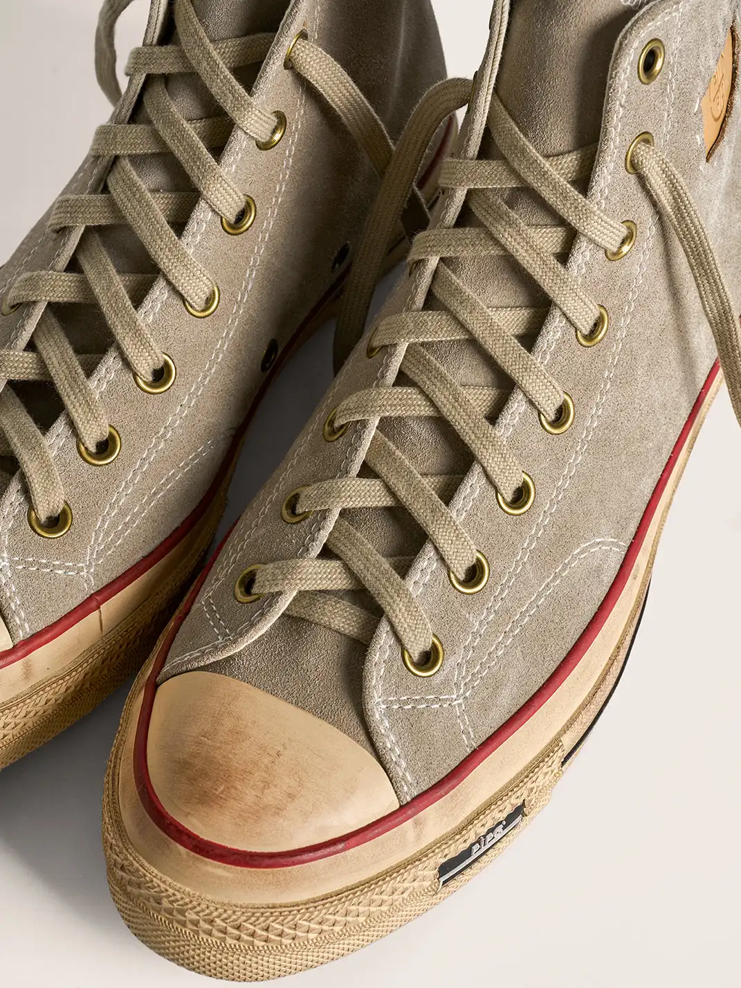 PIPG | Mid-to-High Top Canvas Shoes Made of Cow Suede