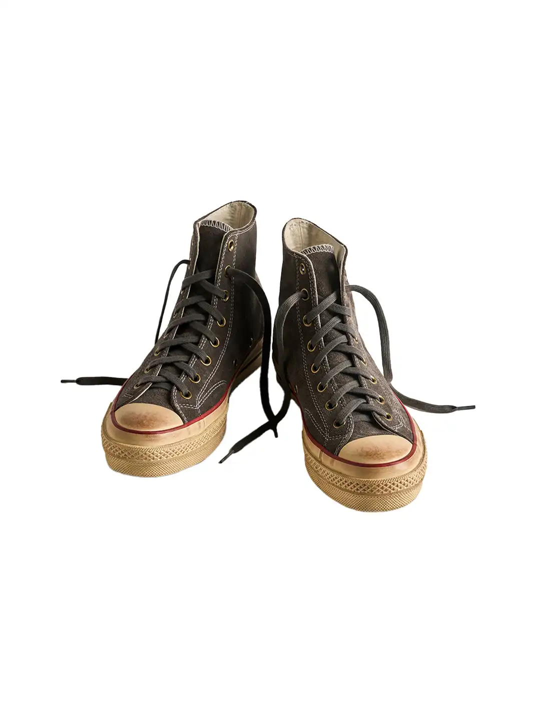 PIPG | Mid-to-High Top Canvas Shoes Made of Cow Suede