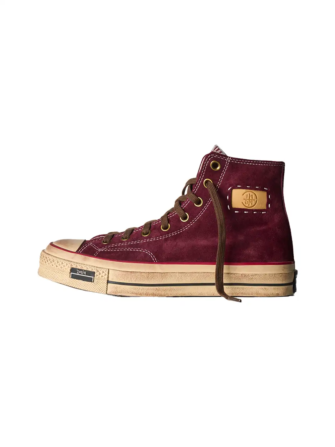 PIPG | Mid-to-High Top Canvas Shoes Made of Cow Suede