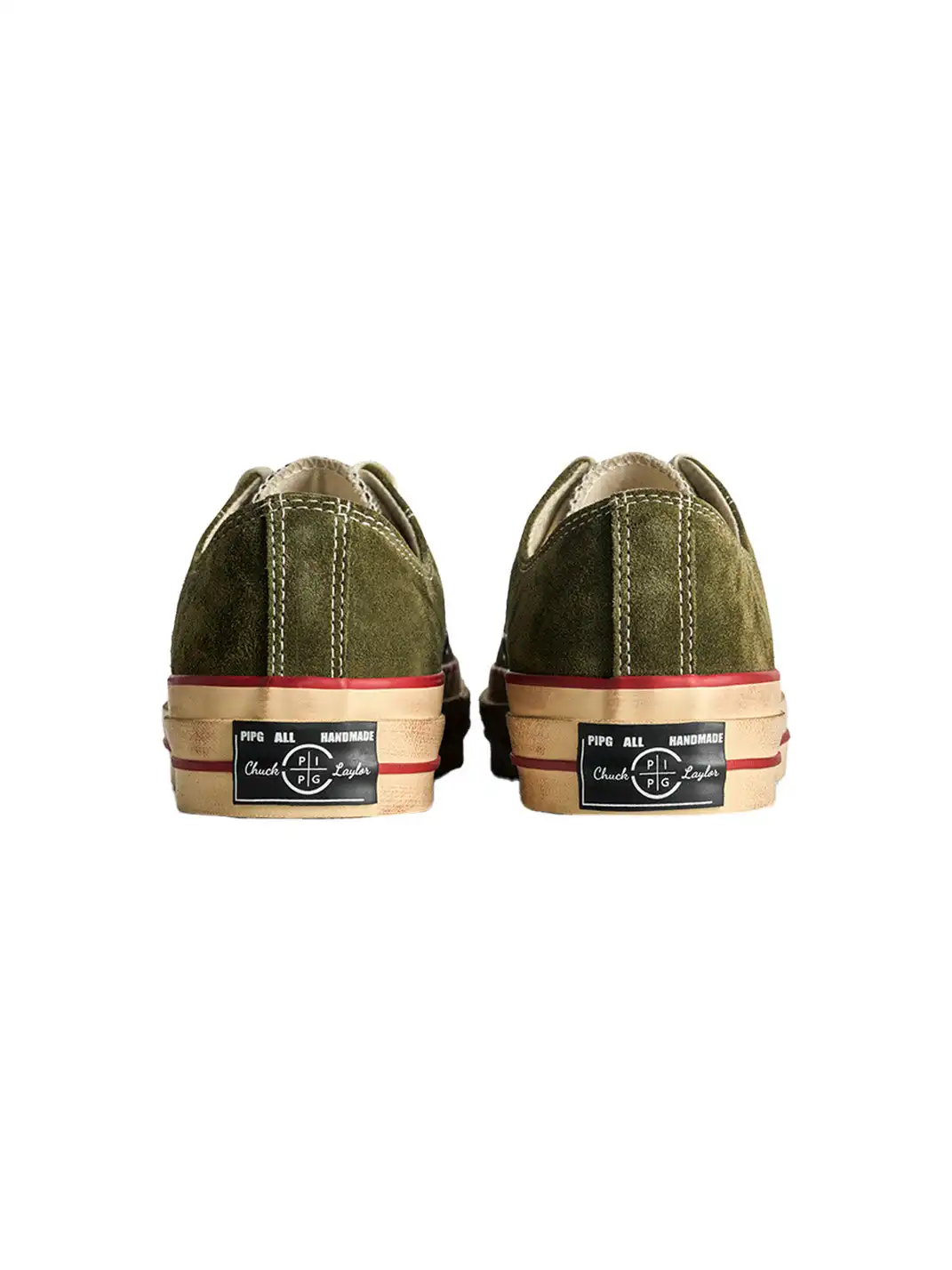 PIPG | Aged Suede Canvas Sneakers with Distressed Finish
