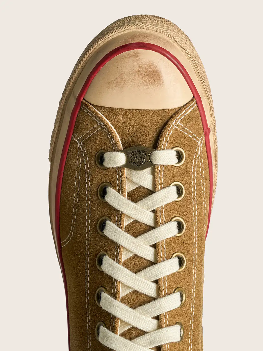 PIPG | Aged Suede Canvas Sneakers with Distressed Finish