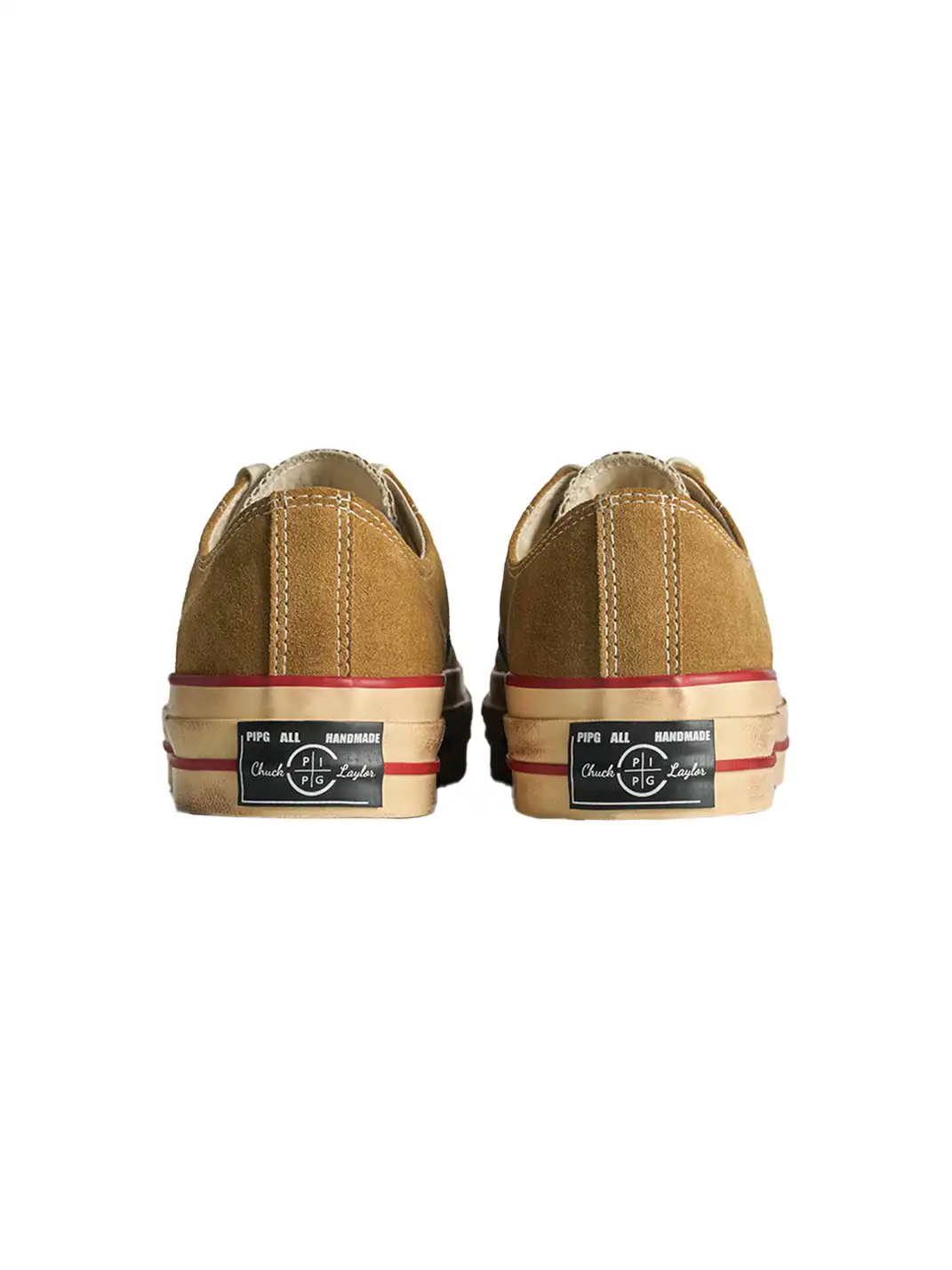PIPG | Aged Suede Canvas Sneakers with Distressed Finish