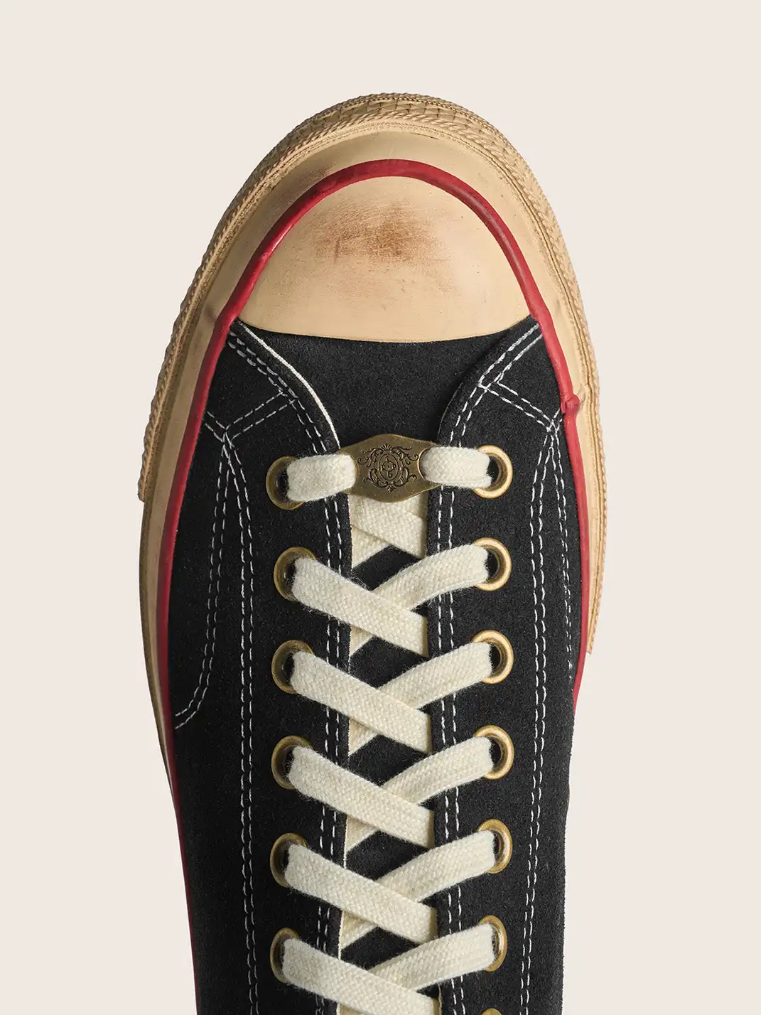 PIPG | Aged Suede Canvas Sneakers with Distressed Finish