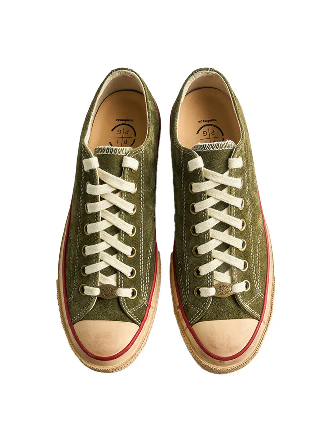 PIPG | Aged Suede Canvas Sneakers with Distressed Finish