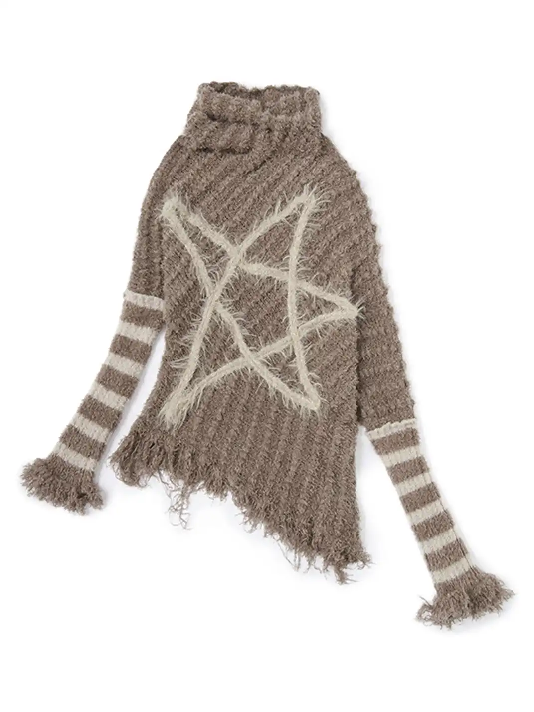 NO ROMANCE | Five-Pointed Star Striped Knit Sweater