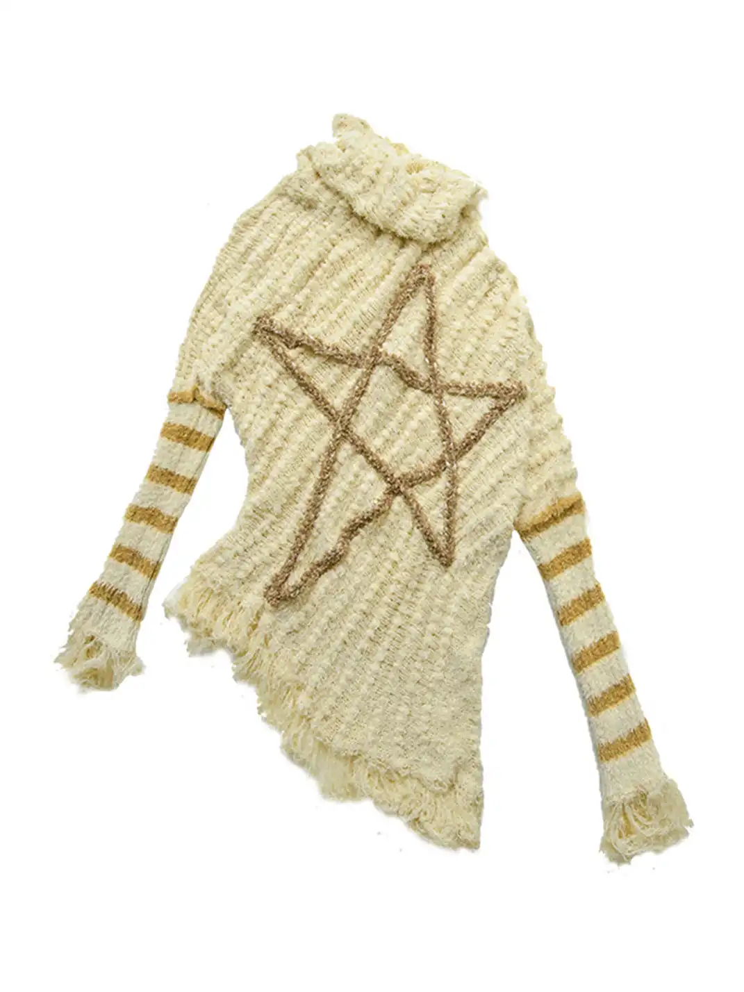NO ROMANCE | Five-Pointed Star Striped Knit Sweater