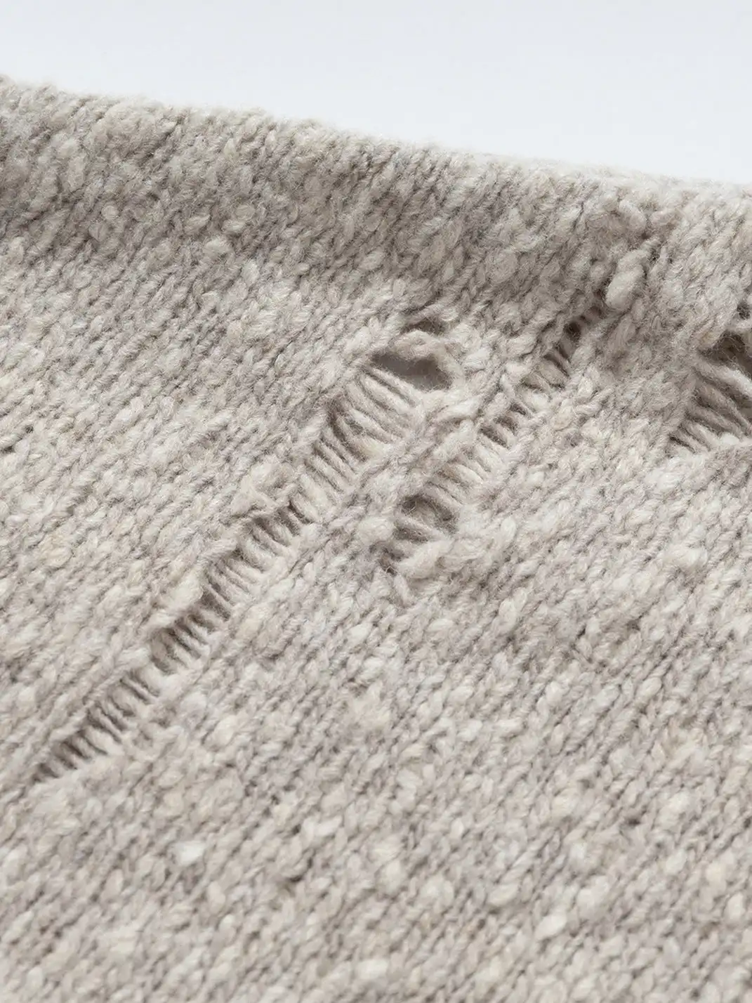 NO ROMANCE | Knitted Batwing Sleeve Hooded Sweater
