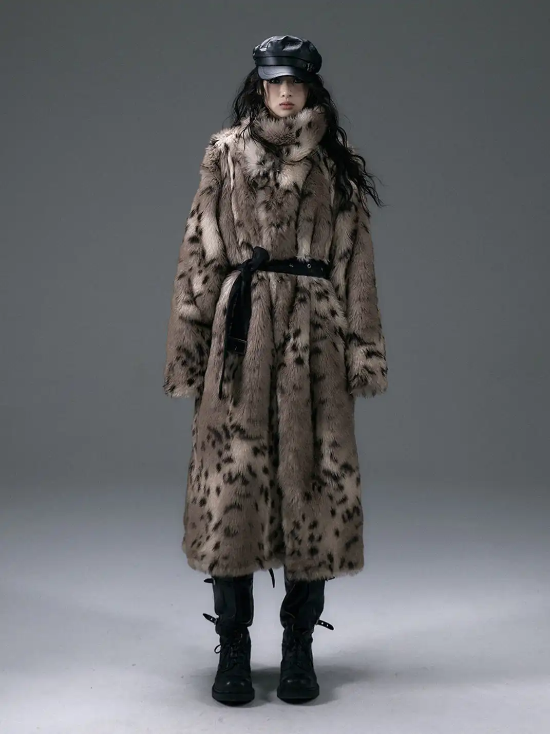 NO ROMANCE | Suede Leopard Print Reversible Coat