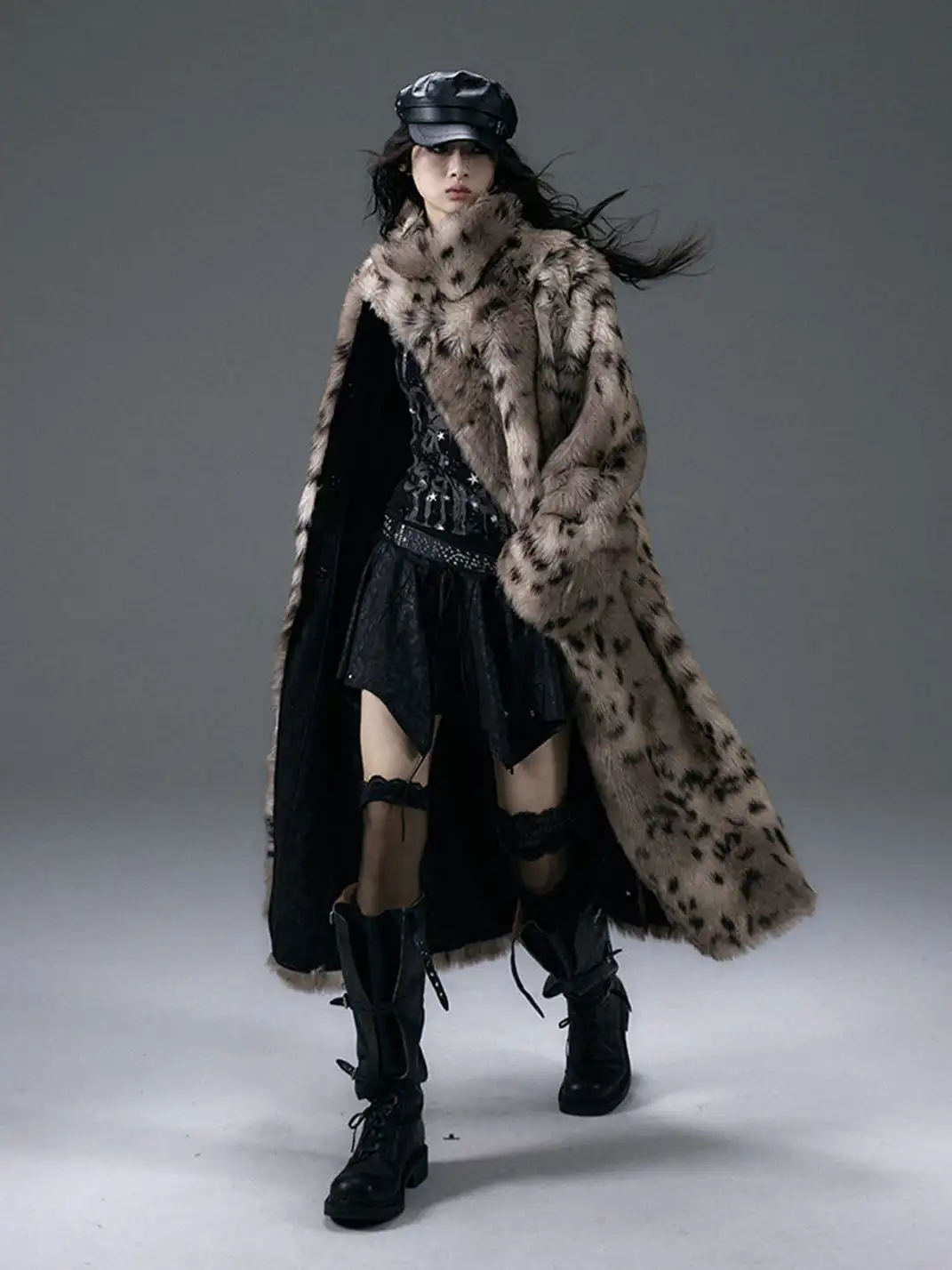NO ROMANCE | Suede Leopard Print Reversible Coat