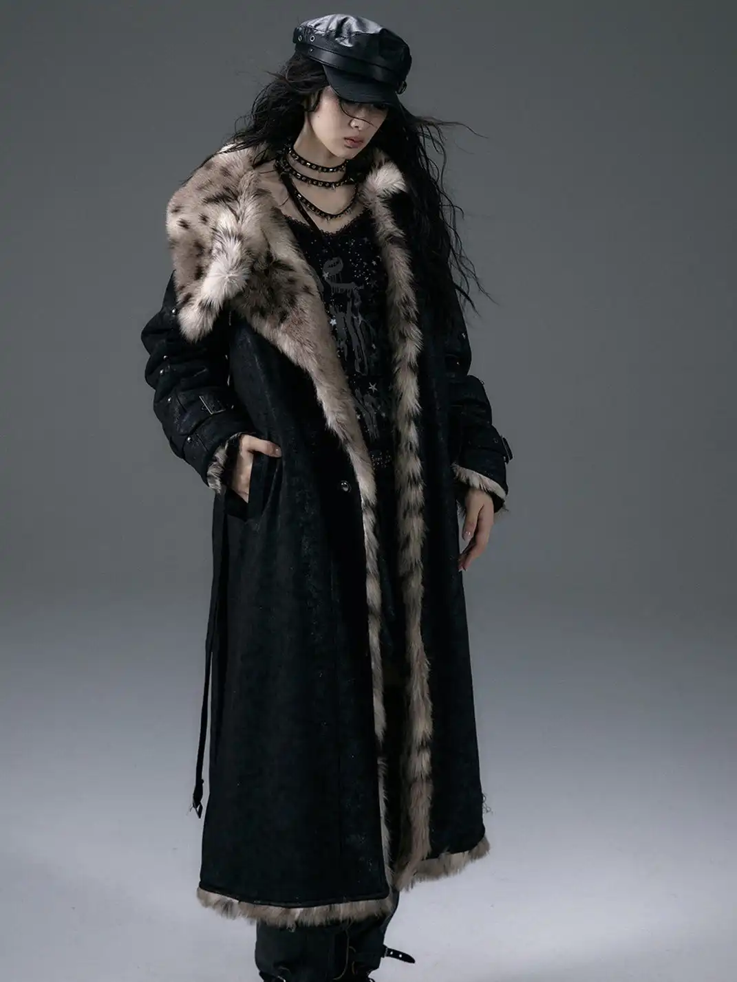 NO ROMANCE | Suede Leopard Print Reversible Coat