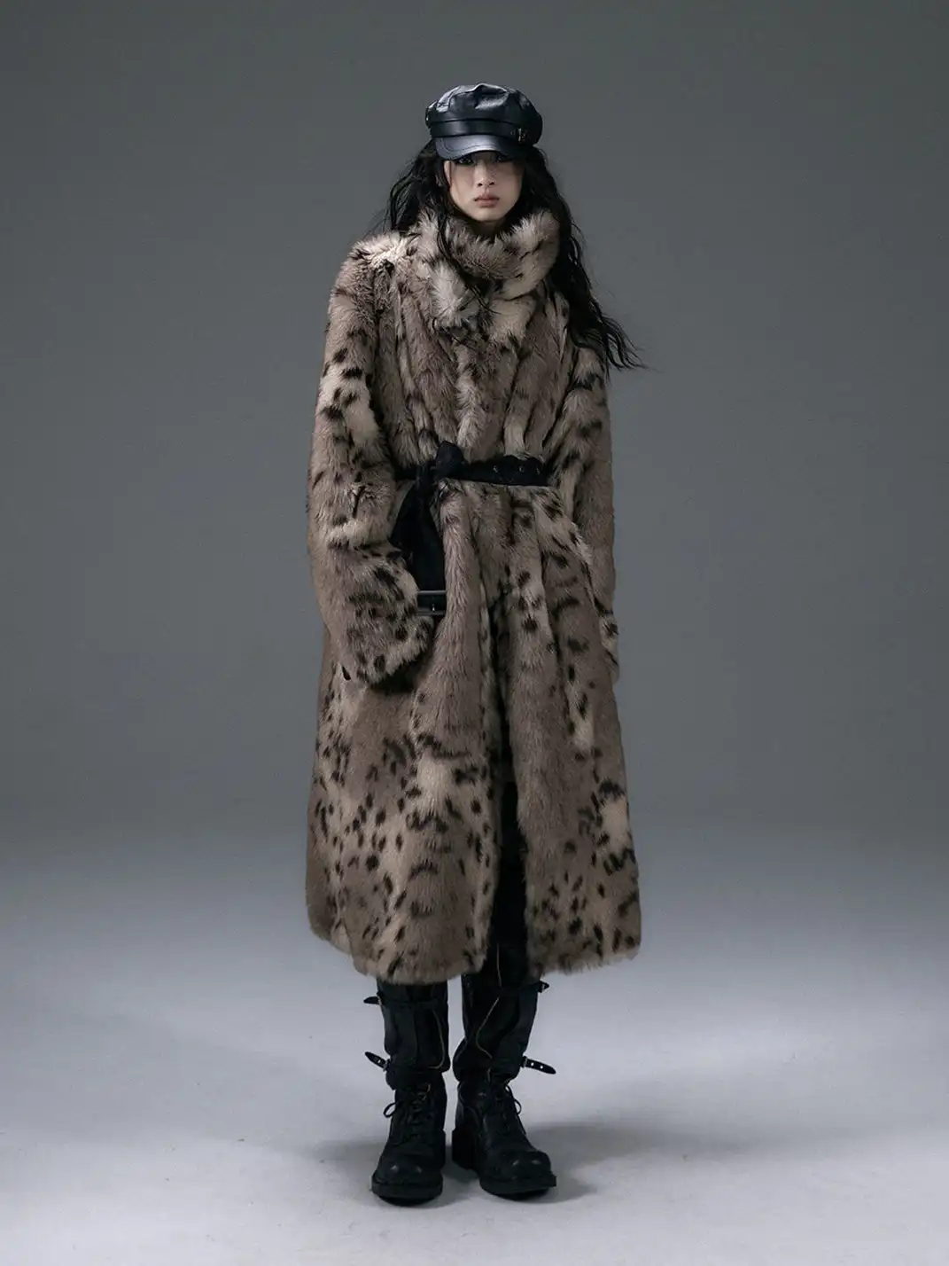NO ROMANCE | Suede Leopard Print Reversible Coat