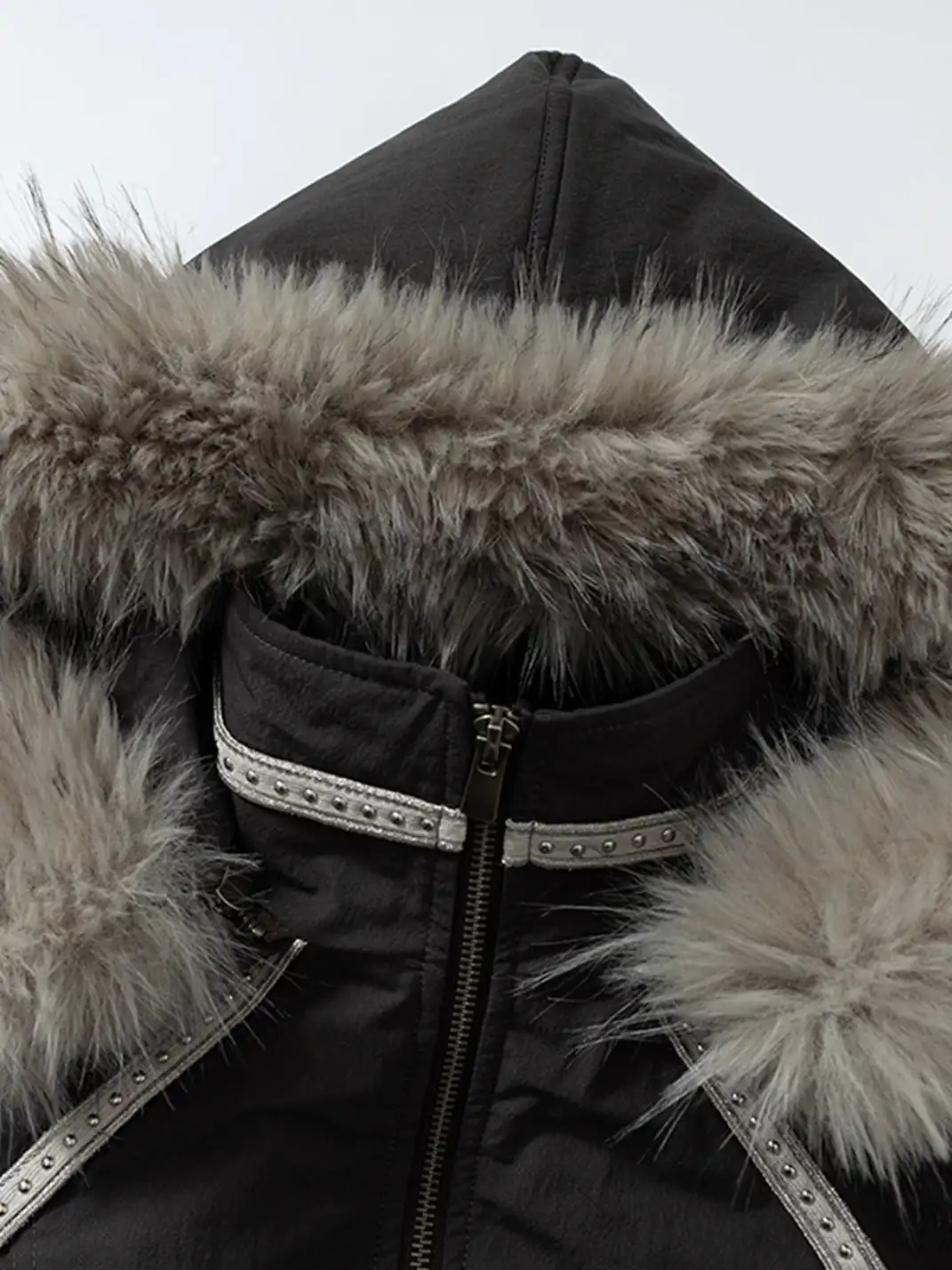 NO ROMANCE | Fur-Collar Hooded Work Parka