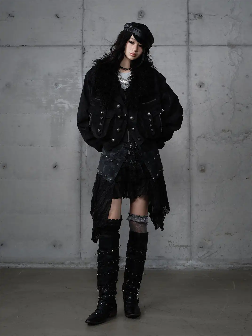 NO ROMANCE | Heavy-Duty Suede Faux Two-Piece Functional Jacket