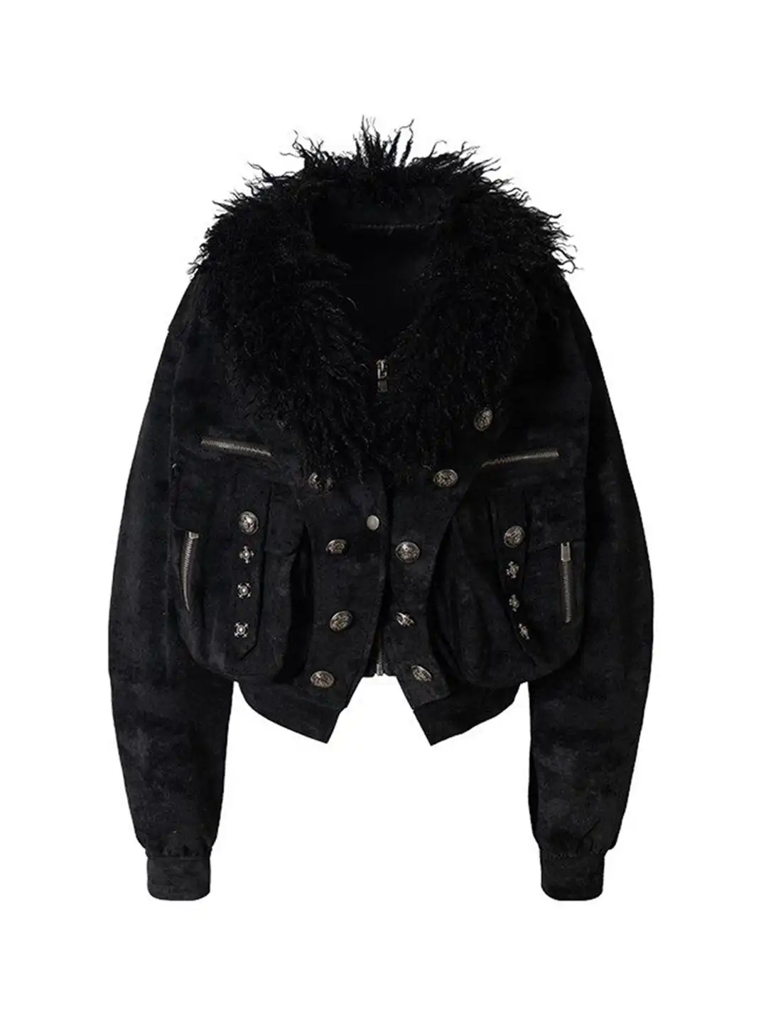 NO ROMANCE | Heavy-Duty Suede Faux Two-Piece Functional Jacket